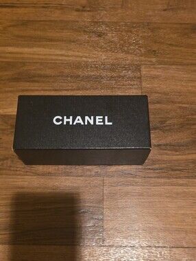 CHANEL Sunglasses Case With Box with White Logo